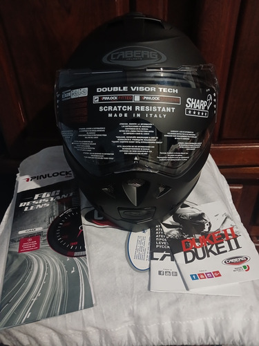 Casco Caberg Duke Matt Black L Rebatible Nuevo 