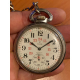 Reloj De Bolsillo De Cuerda Elgin Ferrocarrilero