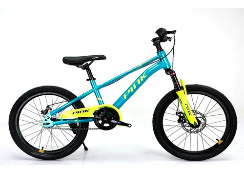 Bicicleta Infantil Deportiva Para Niños R-18 Freno De Disco Color Aqua Tamaño Del Cuadro 18