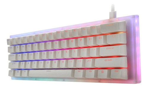 Teclado Mecánico Acrílico Para Juegos Gamakay K61 60% Rgb .