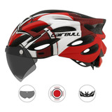 Cairbull - Casco For Bicicleta De Montaña Con Lente Rojo L