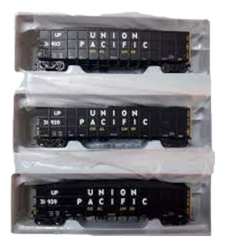 D_t Athearn  Set De 3 Gondolas Union Pacific 97448