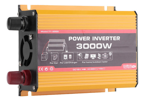 Inversor De Coche 3000w Convertidor De Potencia Automático D