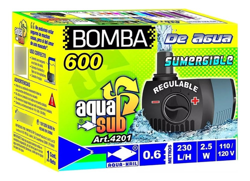Bomba De Agua Mini Sumergiblel 0.6m. Fuente Acuario 4201