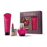 Kit Presente Rosa Marcante Eudora Perfume E Hidratante