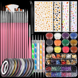 Teenitor Kit De Arte De Uñas Con Calcomanías Para Uñas, .