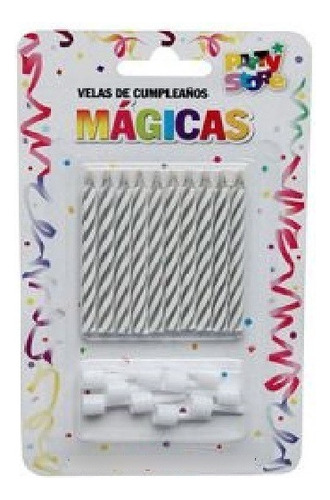 Velas Magicas Blancas - Blister X 10 U