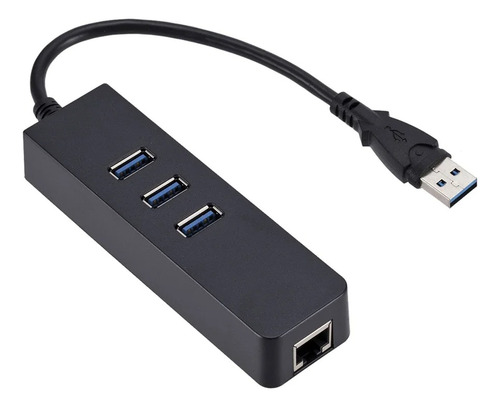 Hub Usb 3.0 A 3 Puertos Usb 3.0 Más Adaptador Rj45 Gigabit