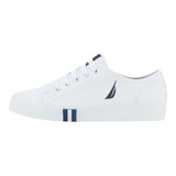 Tenis Casual Nautica Color Blanco Para Mujer Rena 1034532