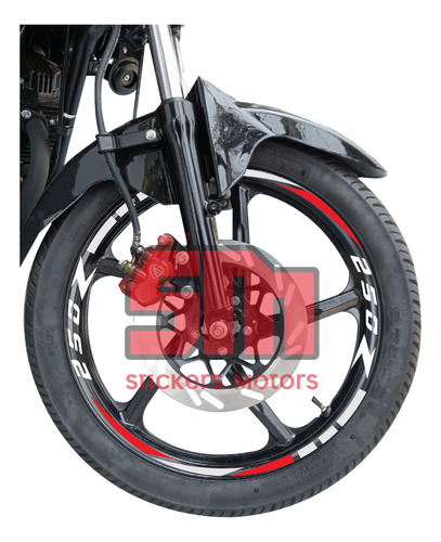 Stickers Reflejantes Rin De  Moto 250z 250sz 200z 125z 150z