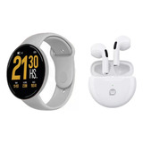 Combo Kit Wollow Smartwatch Grey + Auricular Nox Pro Sport