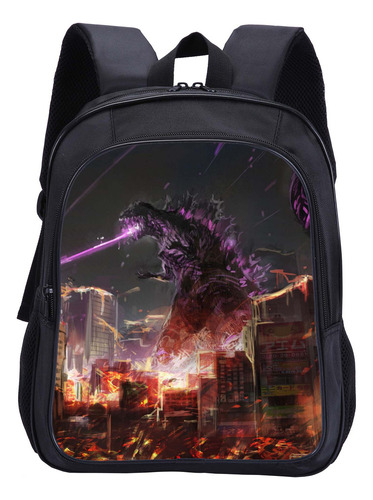 Mochila Escolar Godzilla King Kong For Jardín De Infantes E