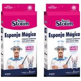 Kit Esponja Mágica Super Storm - Leve 6 Pague 4 C/ Nfe