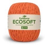 Barbante Ecosoft Euroroma Nº06 422g- 750 Laranja