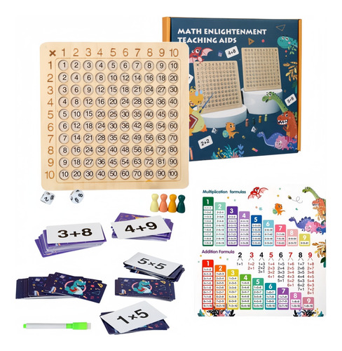 Juguete Educativo Montessori Con Tabla De Multiplicar