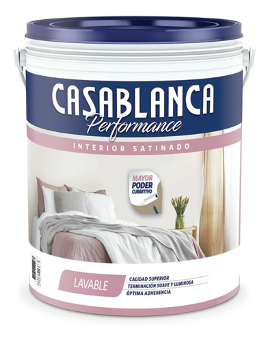 Recubrimiento Casablanca Performance Satinado 20l Serrentino