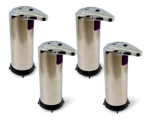 Kit 4 Saboneteiras Dispenser De Sabonete Liquido Automática