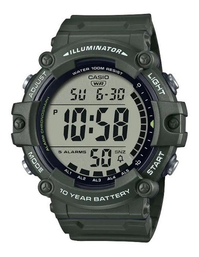 Relógio Casio Illuminator Ae-1500whx-3avdf Militar C/ Nfe