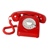 Teléfono Rotatorio Vintage Estilo Años 60 Teléfono Con