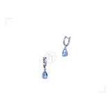 Aretes Aguamarina 3.75 Cts Plata Esterlina 925 Goutte