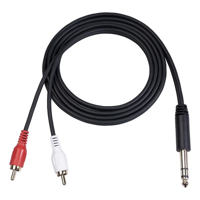 Cable De Audio Mezclador De Bocinas Rca De 6,35 Mm, Adapta