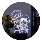 Lampara 3d App Incluida Naruto Hinata Naruhina + Pilas