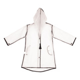 Chaqueta Con Capucha Para Niños, Impermeable Transparente Al