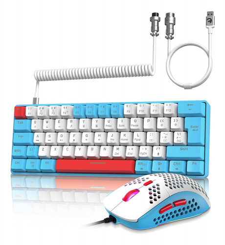 Ziyou Lang Rk-t60 Wired Mechanical Gaming Keyboard And Mouse