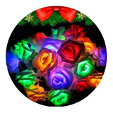 Guirnalda Luces Led Rosas 2 Metros Multicolor Pilas Navidad