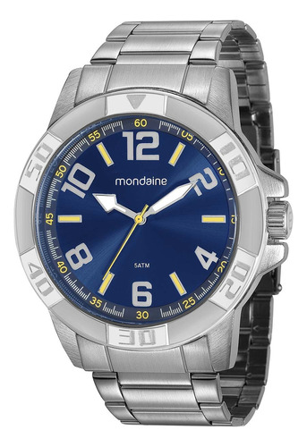 Relógio Masculino Mondaine Prata 99142g0mvne4