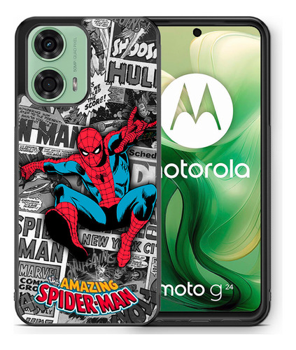 Funda Moto G04 / G24 Anime Manga Super Heroes Arte Deportes