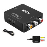 Adaptador Convertidor Hdmi A Rca Vga 1080p De Audio Y Video