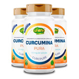 Kit 3 Curcumina Pura 450mg 60 Cápsulas - Unilife