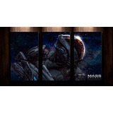 Cuadro Triptico Canvas Art 72cm X 40cm Mass Effect Andromeda