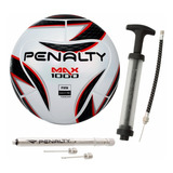 Bola Futsal Penalty Max 1000 + Calibrador + Inflador Com Nf