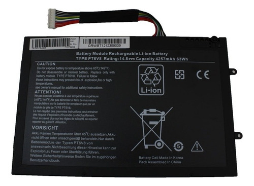 Bateria Compatible Con Dell Alienware M14x R2 Litio A