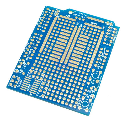 Plaqueta Protoshield Experimental Para Arduino Uno  Nubbeo