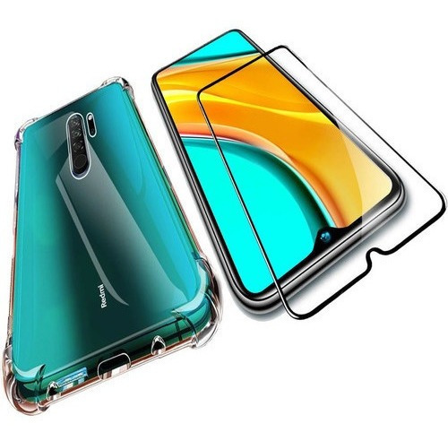 Capinha Capa Anti Impacto Para Xiaomi Redmi 9 + Pelicula