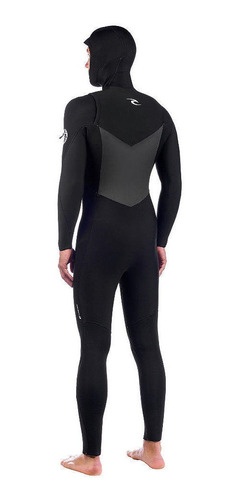 Traje De Agua Dawn Patrol 5/4 Mm Chest Zip Hombre Negro Rip 