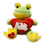 Oferta Hasta Agotar Stock Peluche Rana Con Corazón Love