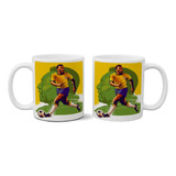 Taza De Cerámica Rey Pele Exclusivo Super Delicada Art 90