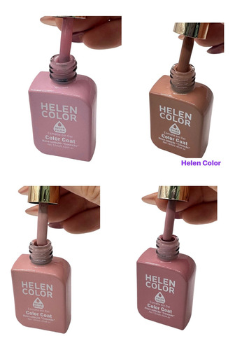 Nova Coleção Ton De Nude  4 Esmaltes Em Gel Helen Color Luxo