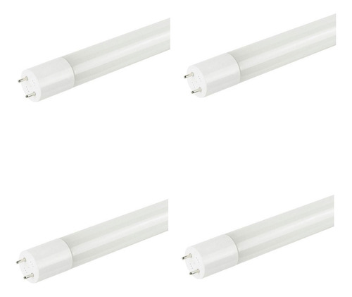 Combo X4 Lampara Tubo Led Candela T8 - 9w = 70w Fría 6809 