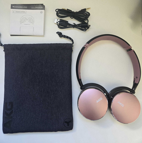 Akg Y500 Auriculares Bluetooth Inalambricos Rosa