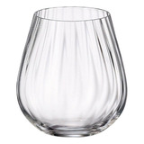 6 Vaso Optico Copa Sin Tallo Cristal De Bohemia Collection