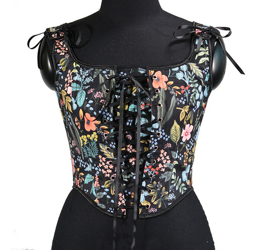 Corsé Corte Cinturón Bustier Vintage Ajustable