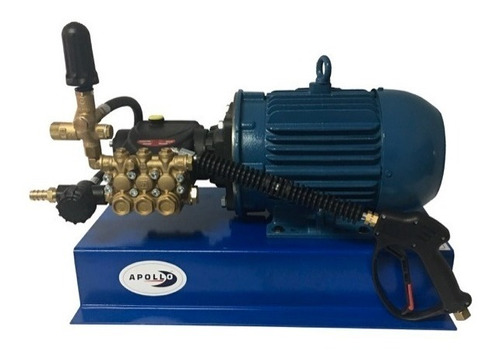 Hidrolavadora Industrial 2600 Psi 5 Hp 220 Volts Apollo 5 Para Autolavado Con Bomba Interpump Italiana Biela Cigüeñal 