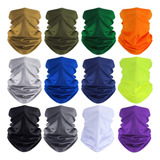 12 Pcs Ski Mask Summer Face Cover Scarf Men Balaclava Neck G