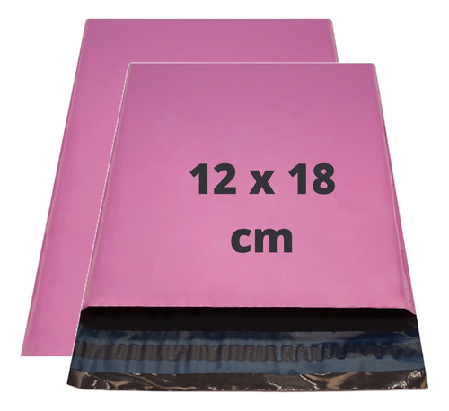 Envelope De Segurança Rosa 12x18 Kit 50 Un S Sedex