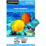 Papel Fotográfico Dupla Face 120g A4 Glossy Masterprint 100f Cor Branco